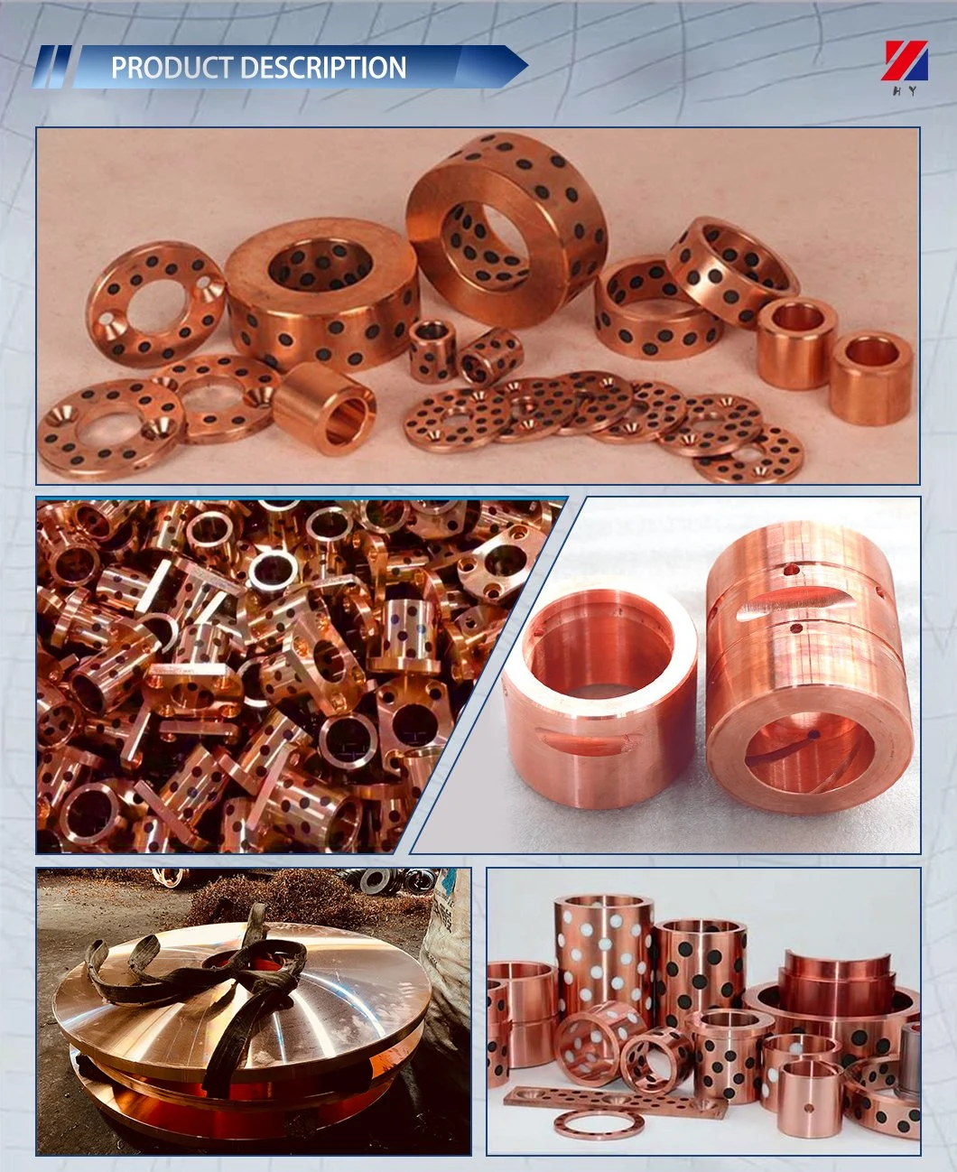 CNC Machining Forging Hot Rolled Factory Custom Bronze Steel Bush Sleeve Copper Brass Bushing for Suspension Parts