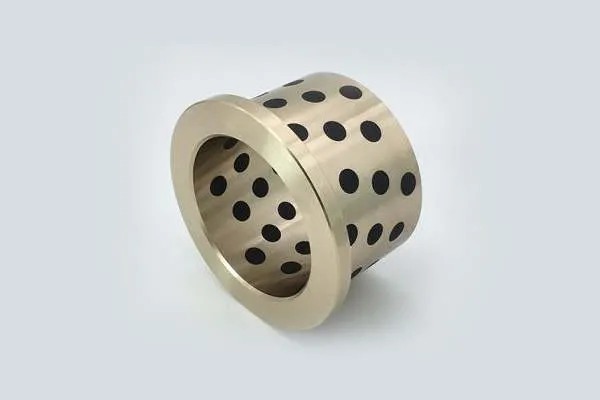Copper Material Oilless Graphite Lubricant Flanged Bronze Bushing