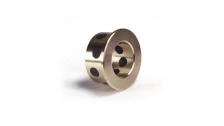 Copper Material Oilless Graphite Lubricant Flanged Bronze Bushing