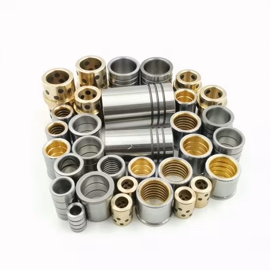 SAE841 Oil Impregnated Sintered Brass Stainless Steel Carbon Steel Alloy Steel Bronze Graphite Bearing Flange Sleeve Spacer Bushing